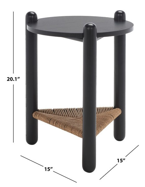 MACIANNA WOVEN SHELF ACCENT TABLE