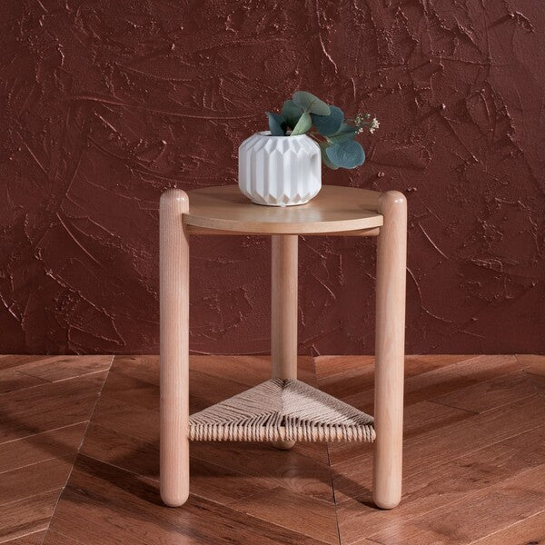 MACIANNA WOVEN SHELF ACCENT TABLE