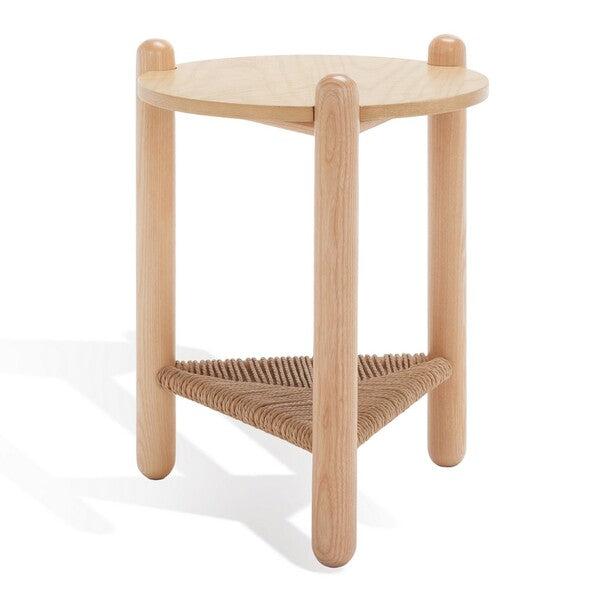 MACIANNA WOVEN SHELF ACCENT TABLE