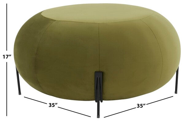 WINTERROSE ROUND OTTOMAN