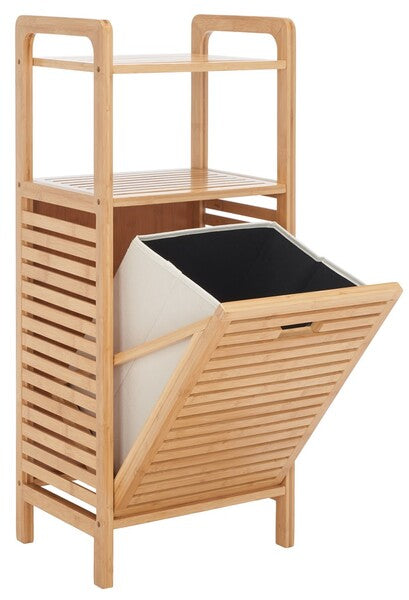 HALLOW LAUNDRY BASKET WITH SHELVES