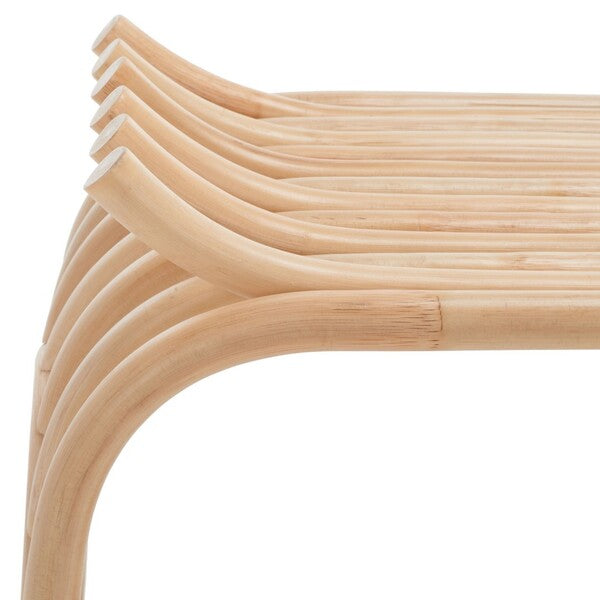 STRIX CURVED RATTAN STOOL